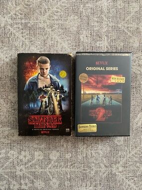 Stranger Things Netflix Blu Ray/DVD Season 1 and 2 Target VHS Edition